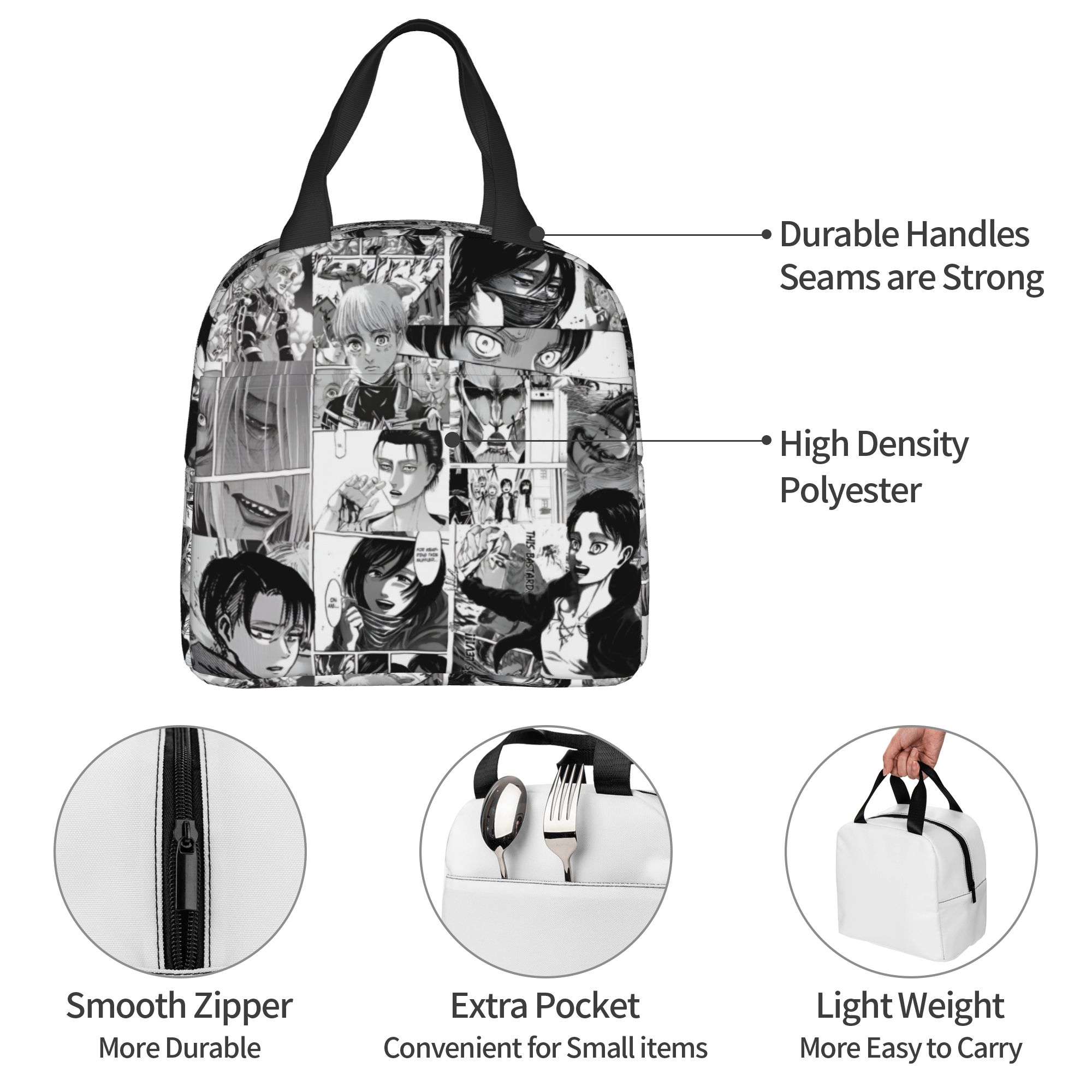 Travel Accessories 2022 - Borse Termiche Personalizzate Attack on Titan