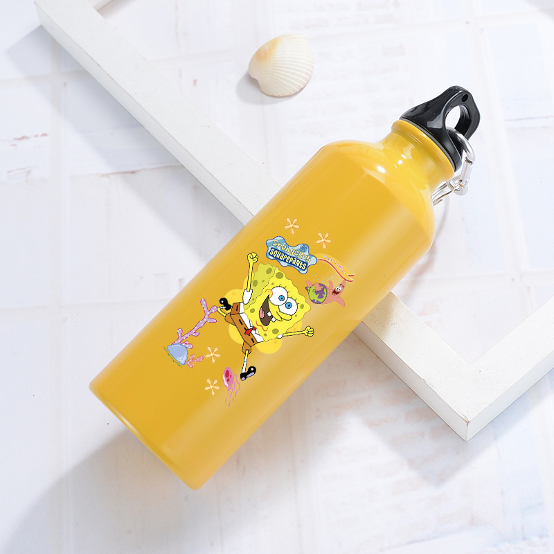 Travel Accessories Bike - Borraccia in Alluminio SpongeBob, Bottiglia per