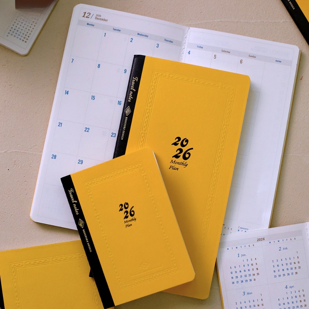 Travel Notebook Journal - Calendario annuale 2026 Piano Programma Viaggiatore