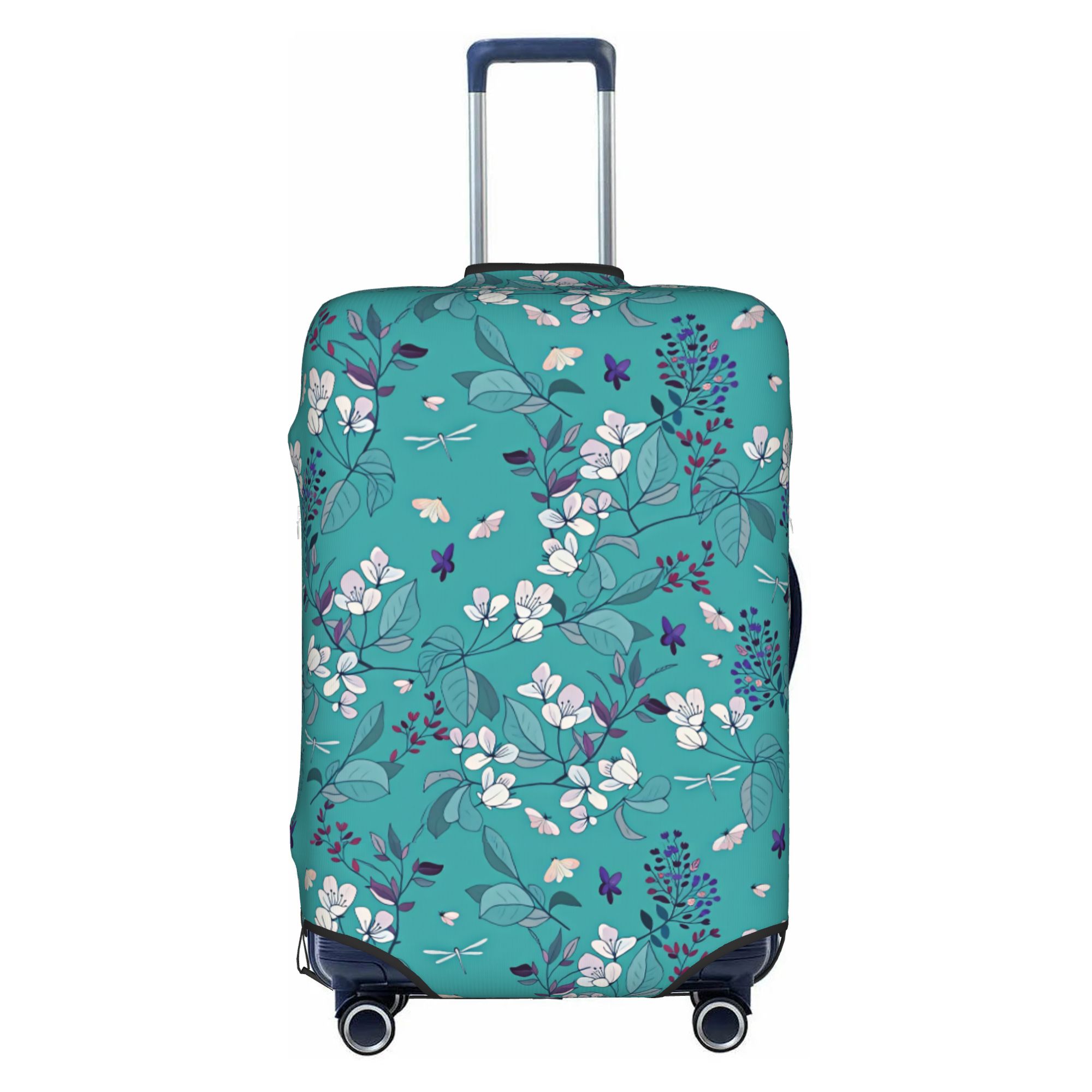 Travel Accessories Apple - Copertura per valigia viola con fiori