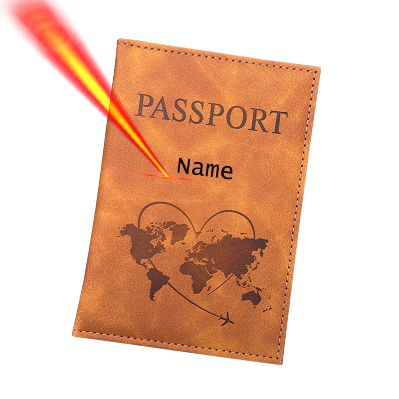 Passport Holder Rfid - Porta passaporto con nome personalizzato Portafoglio