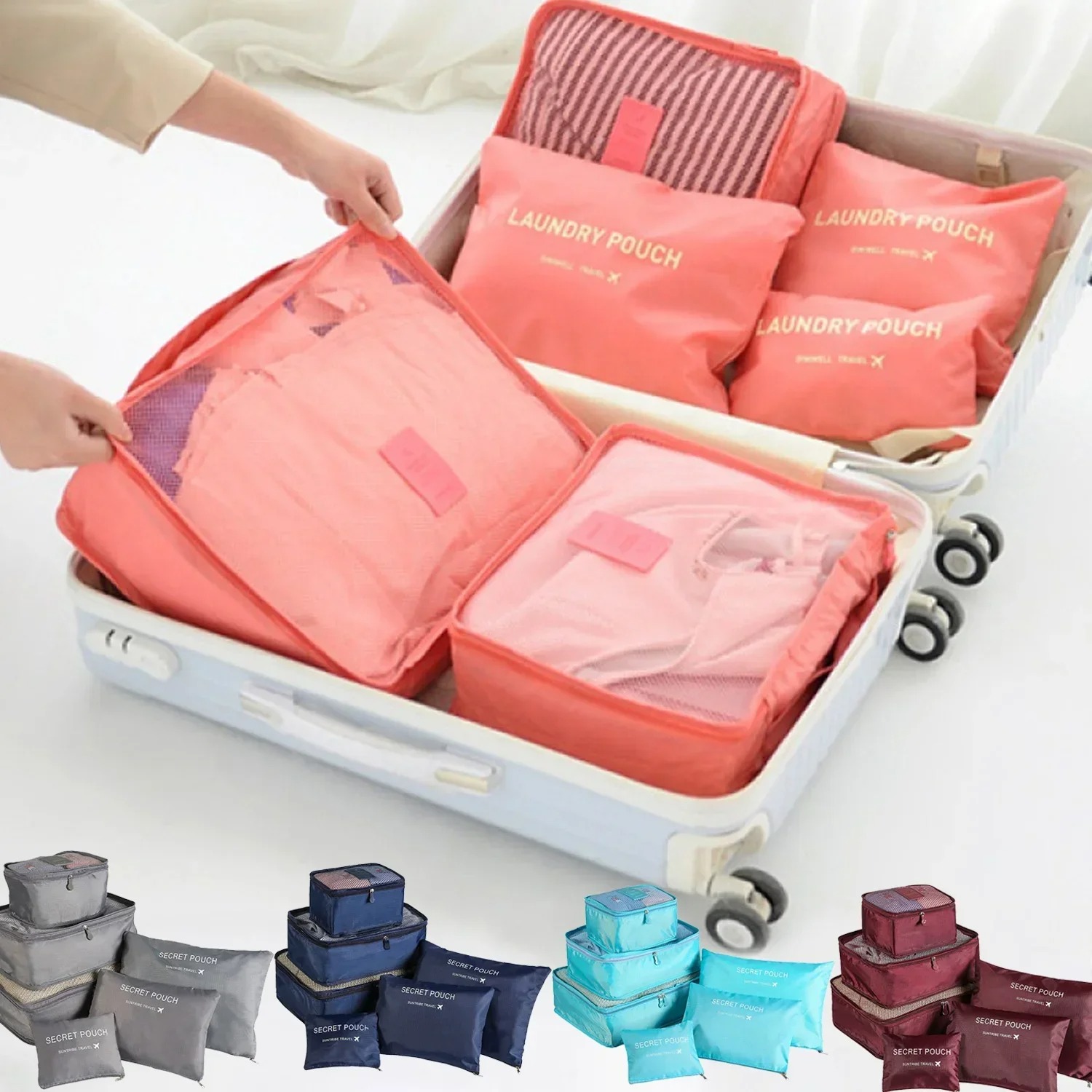 Travel Accessories In Bulk - Set da 6 Pezzi di Borse