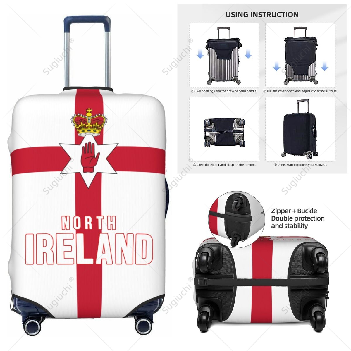 Travel Accessories Ireland - Custodia protettiva per bagagli con bandiera