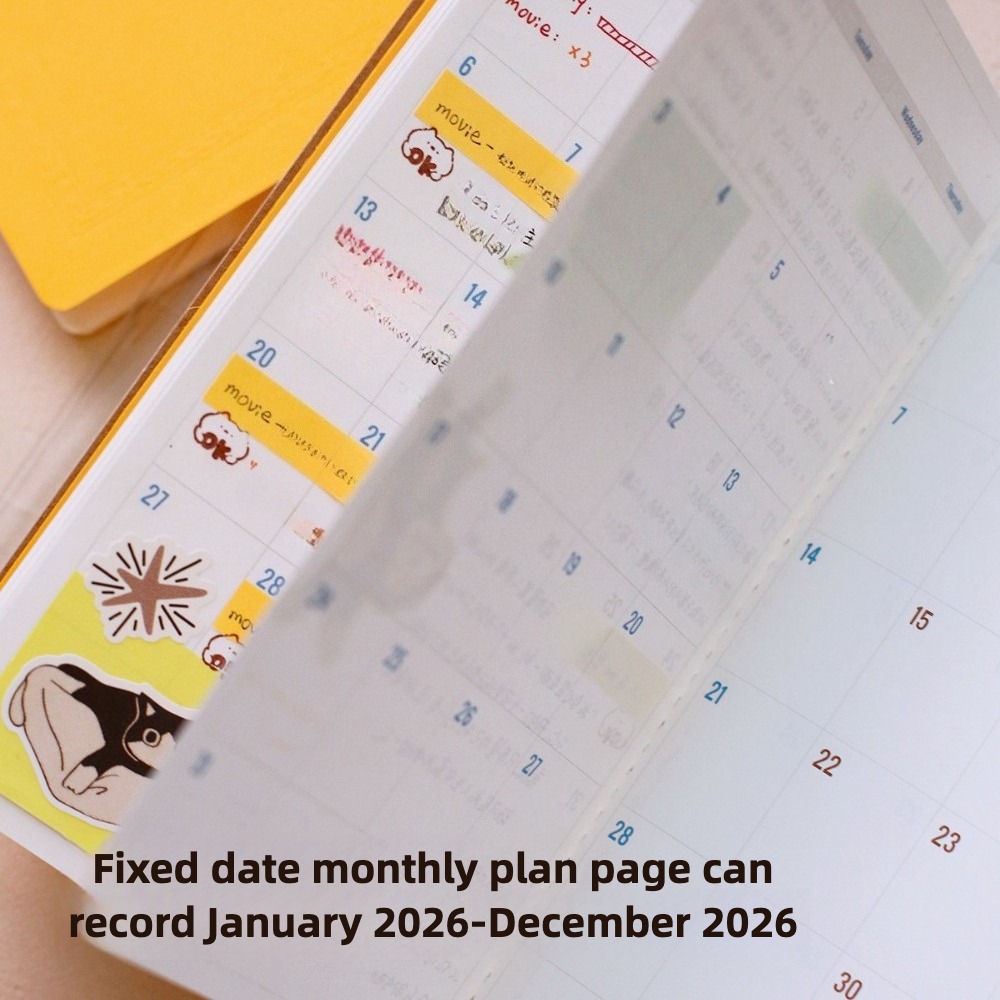 Calendario annuale 2026 Piano  - Travel Notebook Journal recensione e prezzo