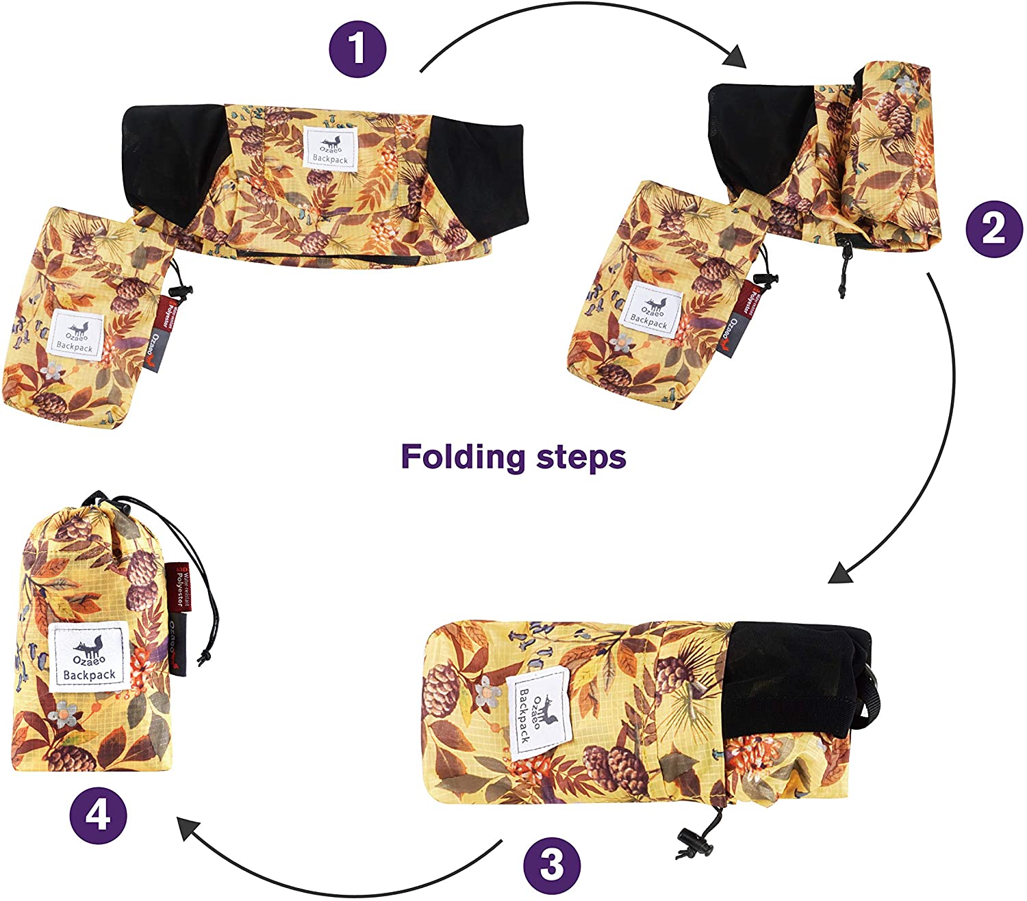 Zaino leggero e pieghevole per - Packable Daypack Foldable recensione e prezzo