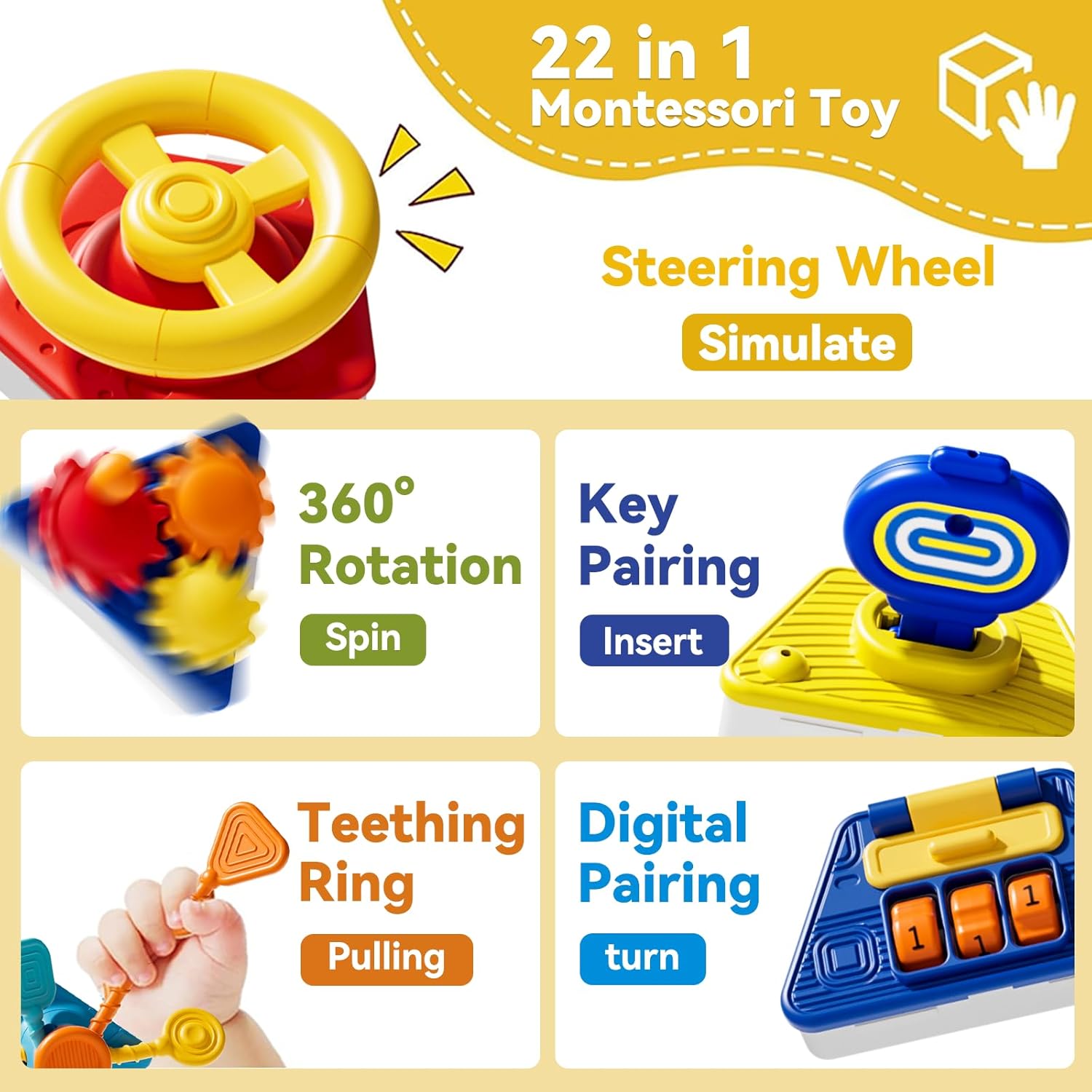 Cubo di Attività per Bambini,  - Travel Accessories For Toddlers recensione e prezzo