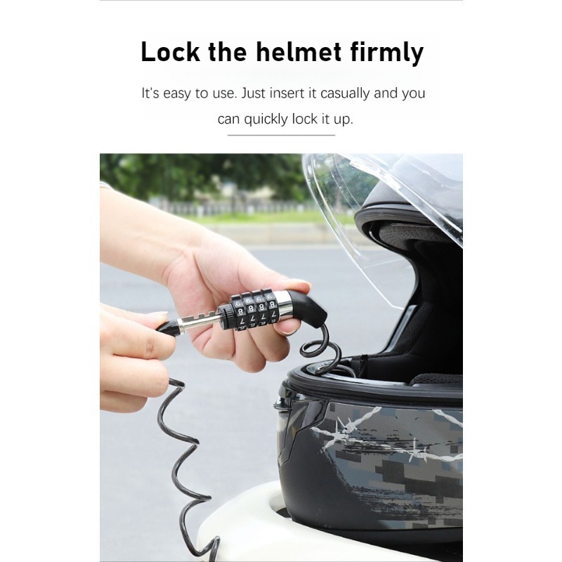Lucchetto per Casco Durevole M - Cable Lock Combination recensione e prezzo