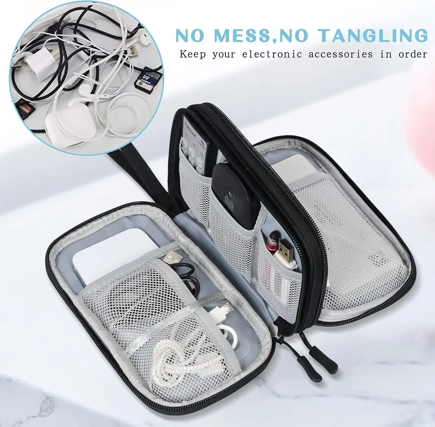 Borsa da Viaggio per Cavi, Cus - Travel Accessories Holder recensione e prezzo