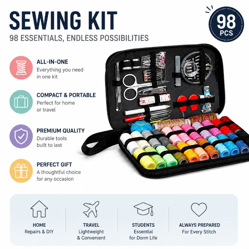 Set di Accessori per Cucito 68 - Travel Accessories In Bulk recensione e prezzo
