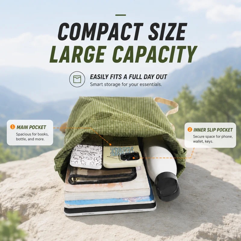 Zaino da Escursionismo Outdoor - Packable Daypack Foldable recensione e prezzo