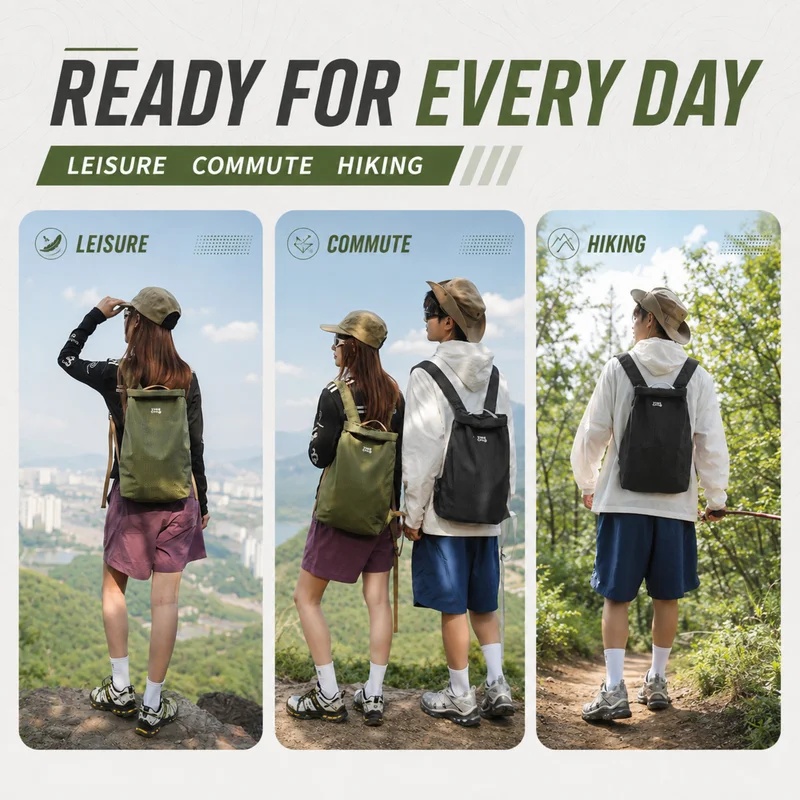 Zaino da Escursionismo Outdoor - Packable Daypack Foldable recensione e prezzo
